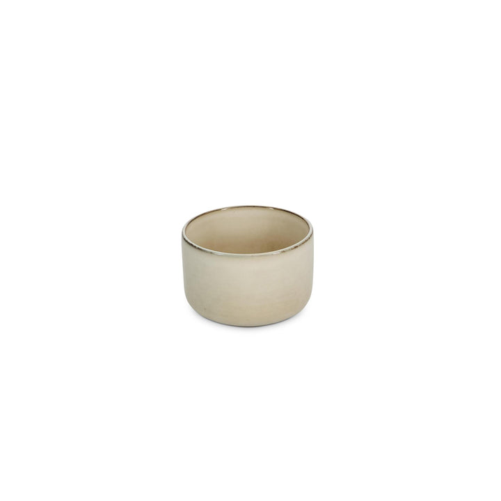 Kom 12xH8cm ivoor Meridian - Set van 4