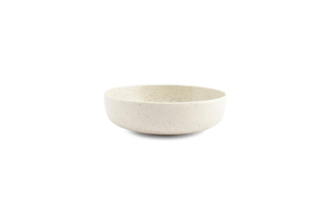 Kom 15xH4,5cm vanille Dot - Set van 6