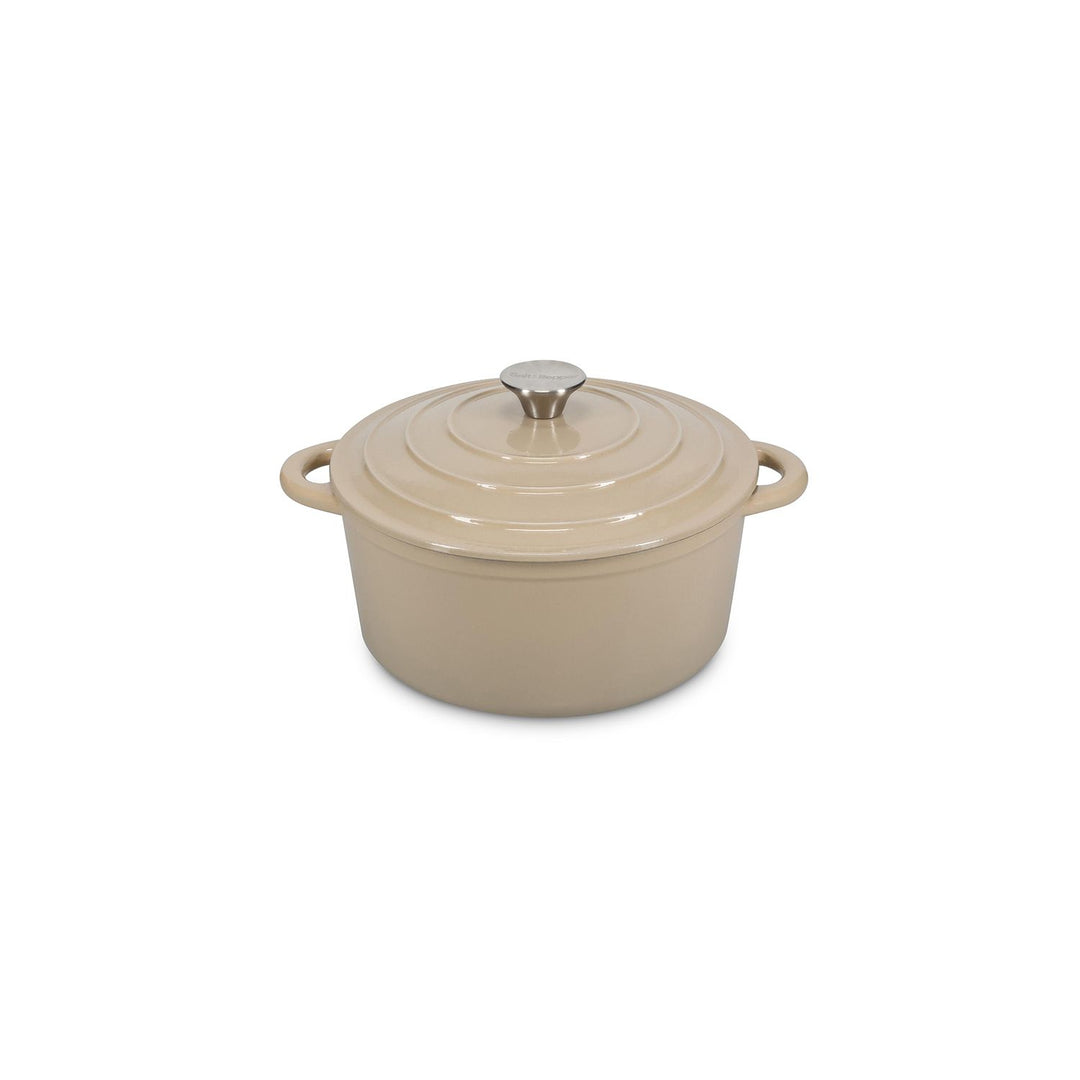 Kookpot 26cm gietijzer beige Ferno