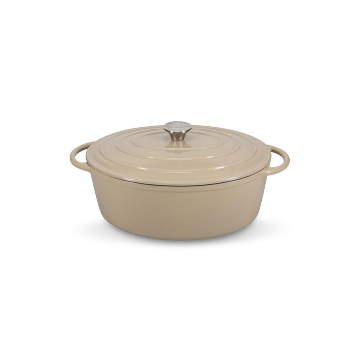 Kookpot 41x26cm gietijzer beige Ferno