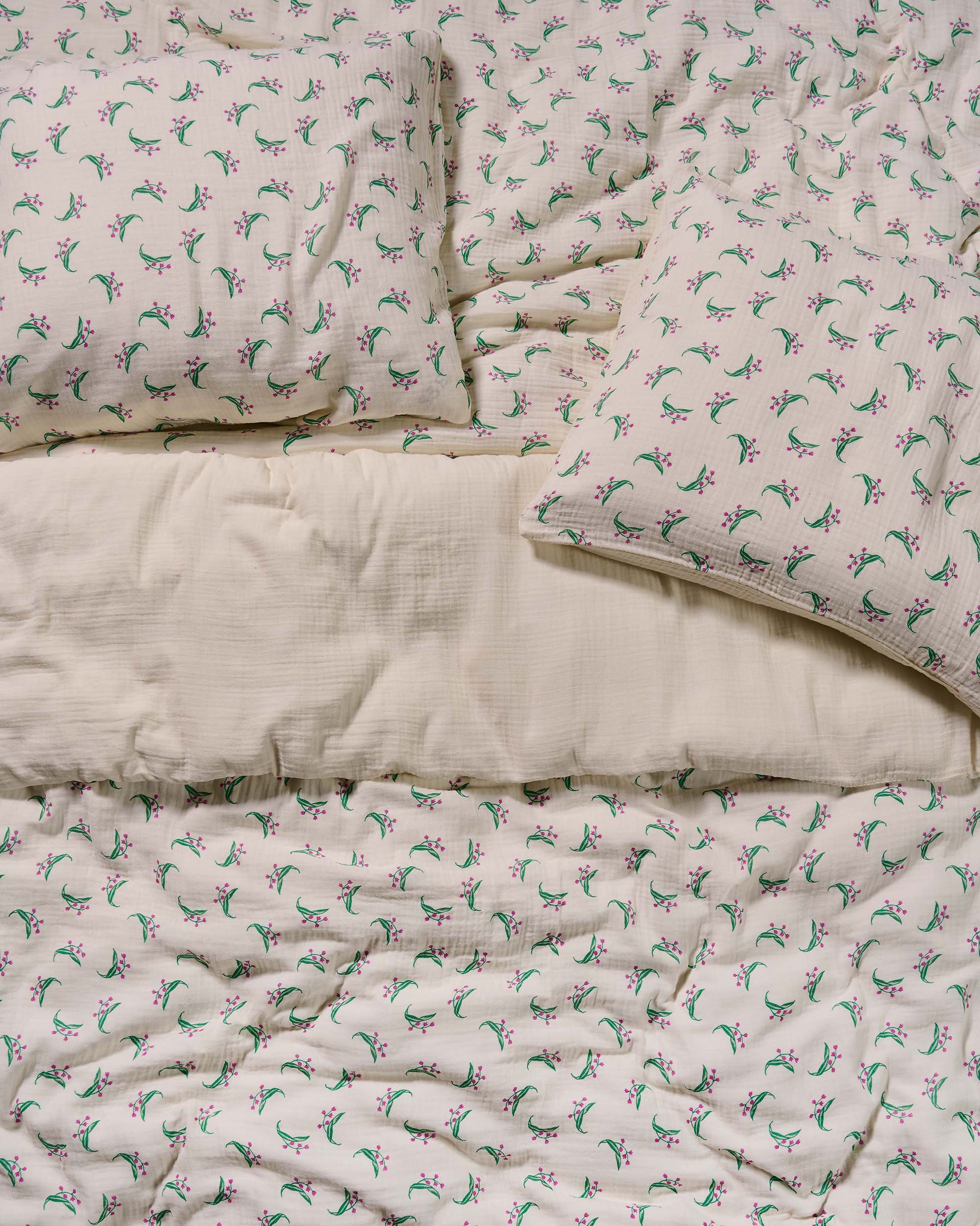 Lily melody Dekbedovertrek - 2p set 200x220+2/60x70