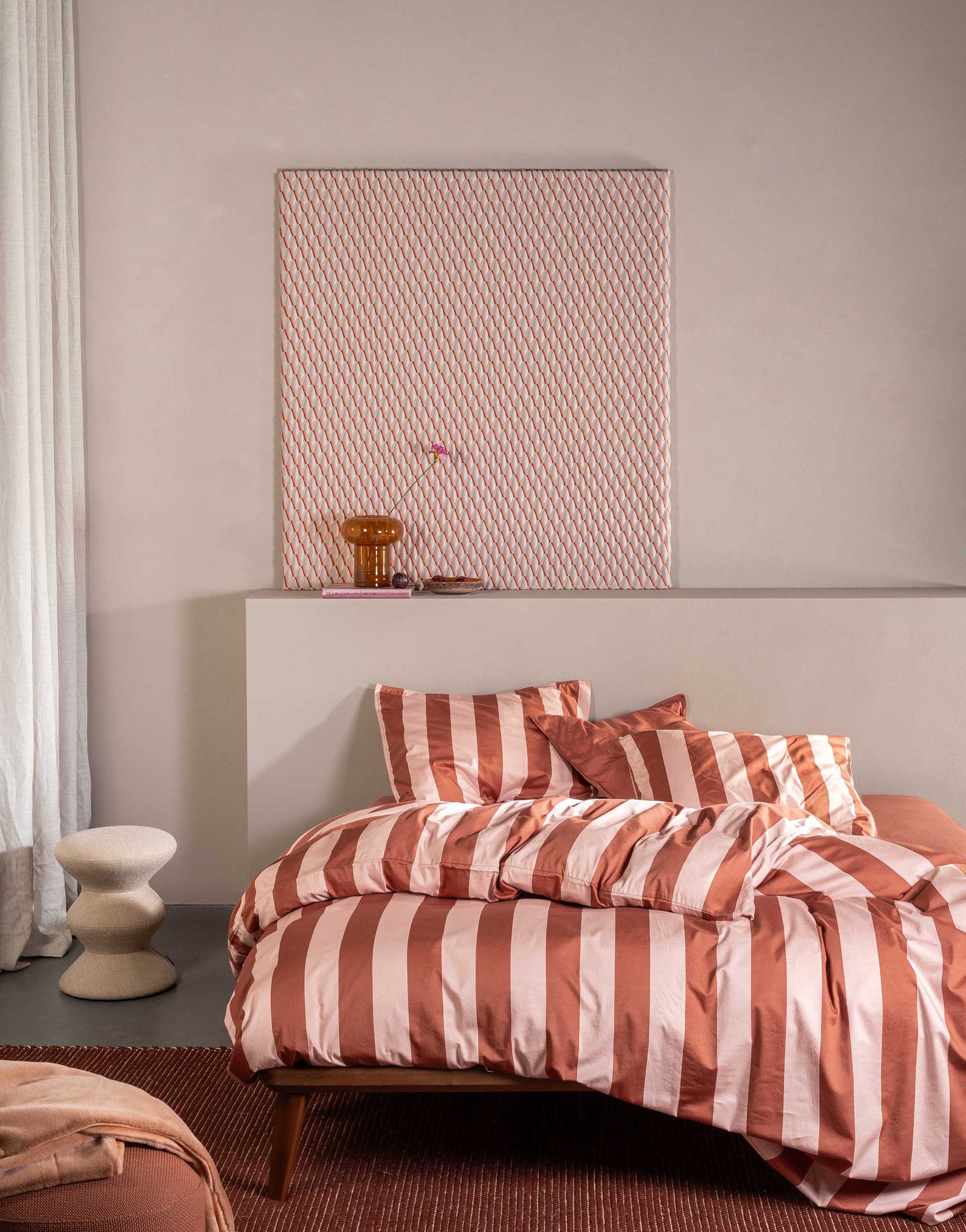 Essenza | Minte Stripe Dekbedovertrek 260x220