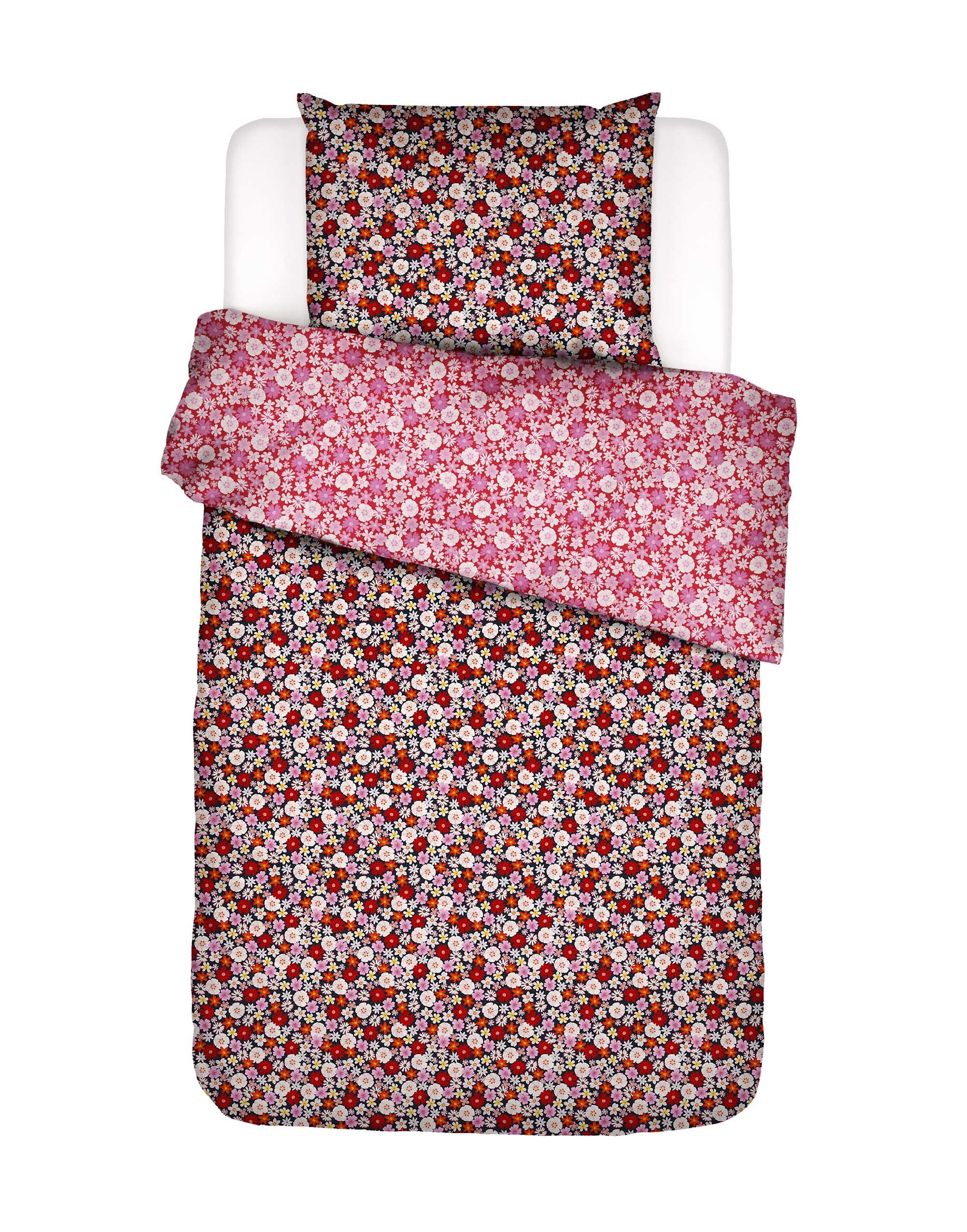 Mellow Millesfleurs Dekbedovertrek - 1p set 140x220+60x70