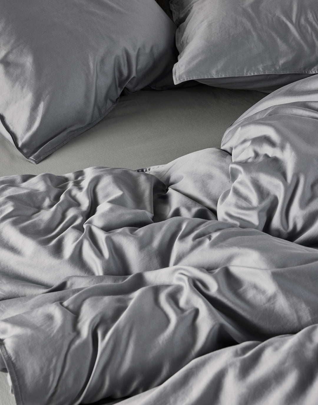 Essenza | Minte Dekbedovertrek - 2p set 240x220+2/60x70, Global Grey