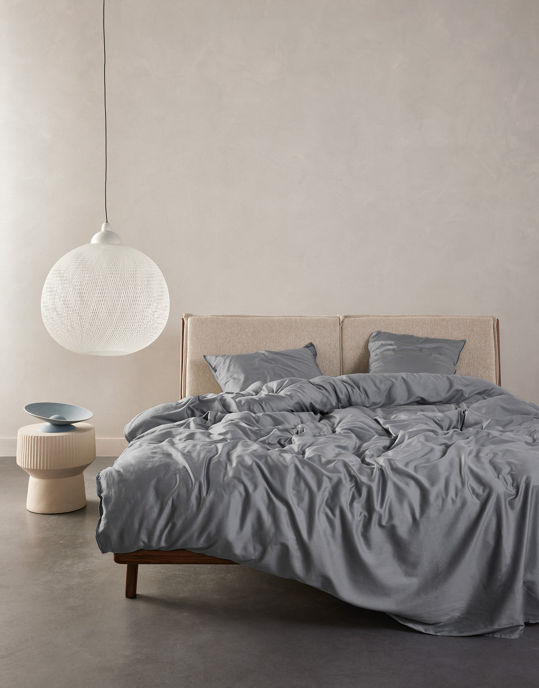 Essenza | Minte Dekbedovertrek - 2p set 260x220+2/60x70, Global Grey