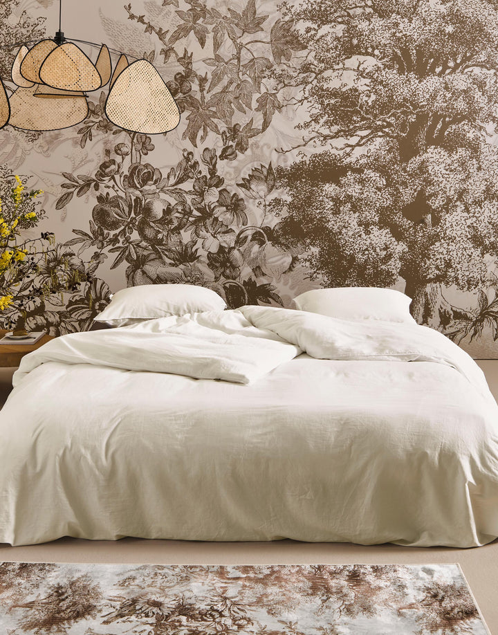 Essenza | Minte Dekbedovertrek - 1p set 140x220+60x70, Oyster