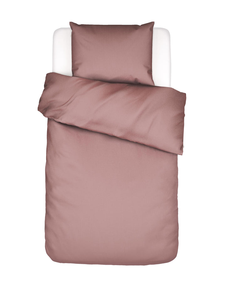 Essenza | Minte Dekbedovertrek - 1p set 140x220+60x70, Woodrose