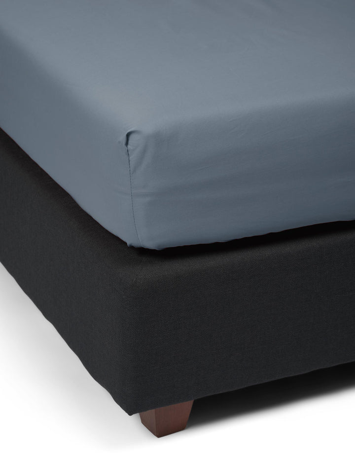 Essenza | Minte Hoeslaken - 80x200, Denim Blue