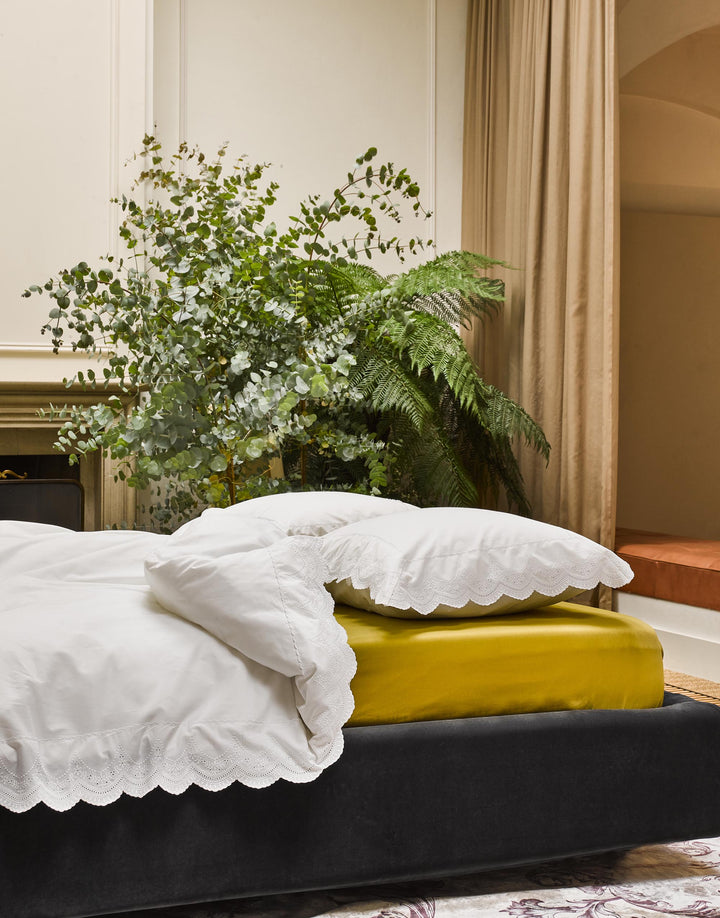 Essenza | Minte Hoeslaken - 140x200, Olive