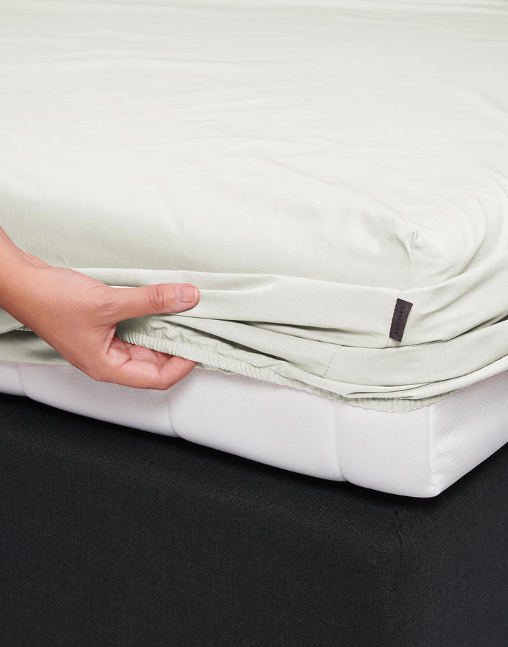 Essenza | Minte Hoeslaken - 90x200, Oyster