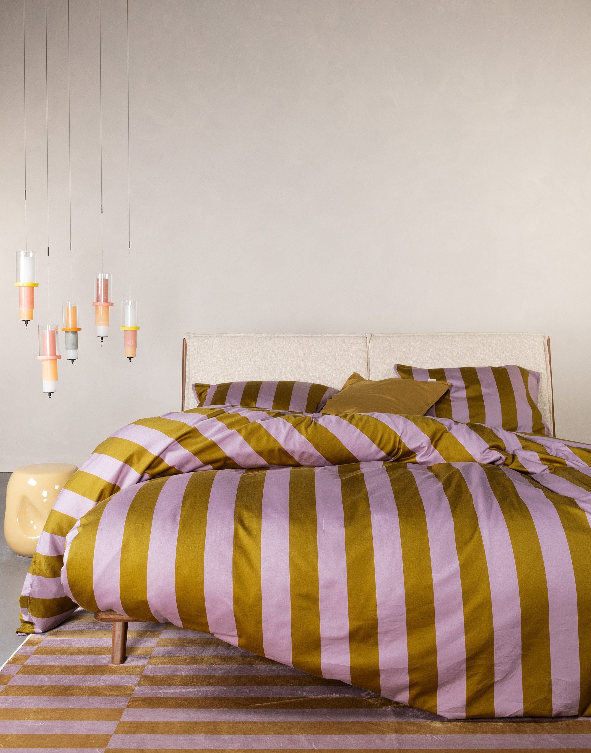 Minte Stripe Dekbedovertrek - 1p set 140x220+60x70