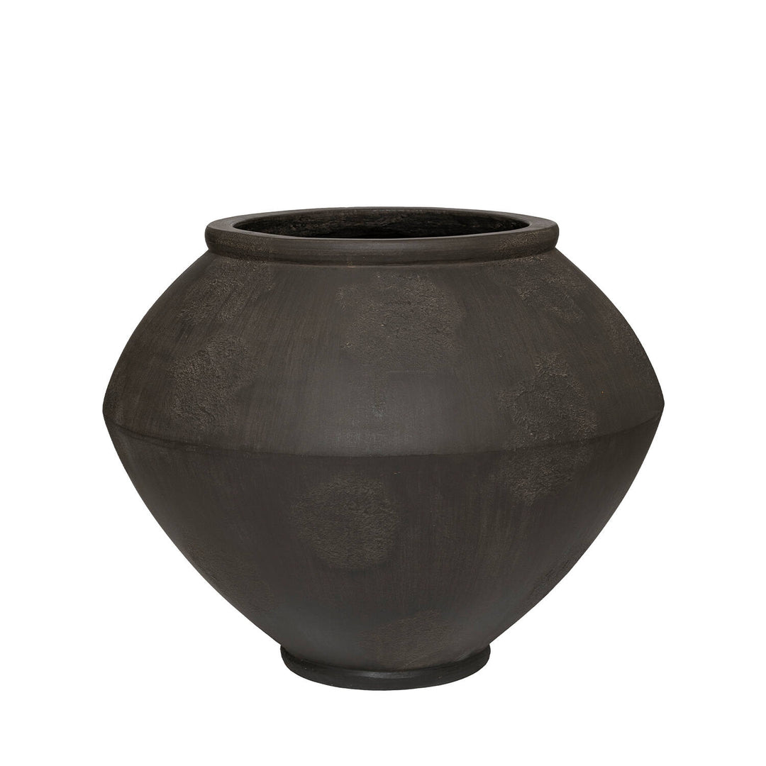 Pottery Pots - Bloempot Zir XXL, Verweerd Zwart