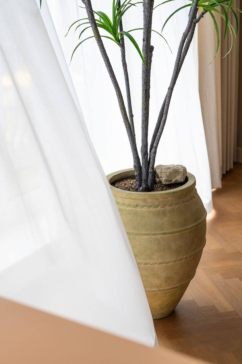 Pottery Pots - Bloempot Romera L, Mosbeige