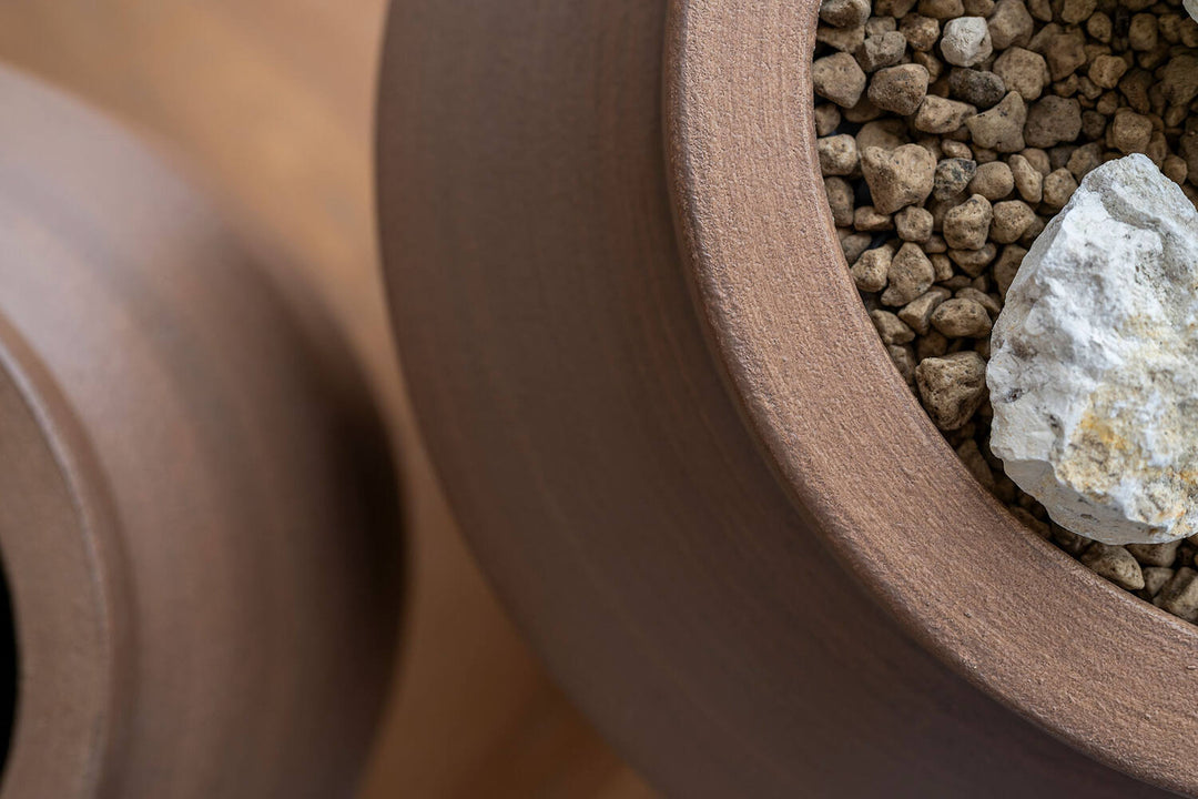 Pottery Pots - Bloempot Dafni L, Wortelbruin