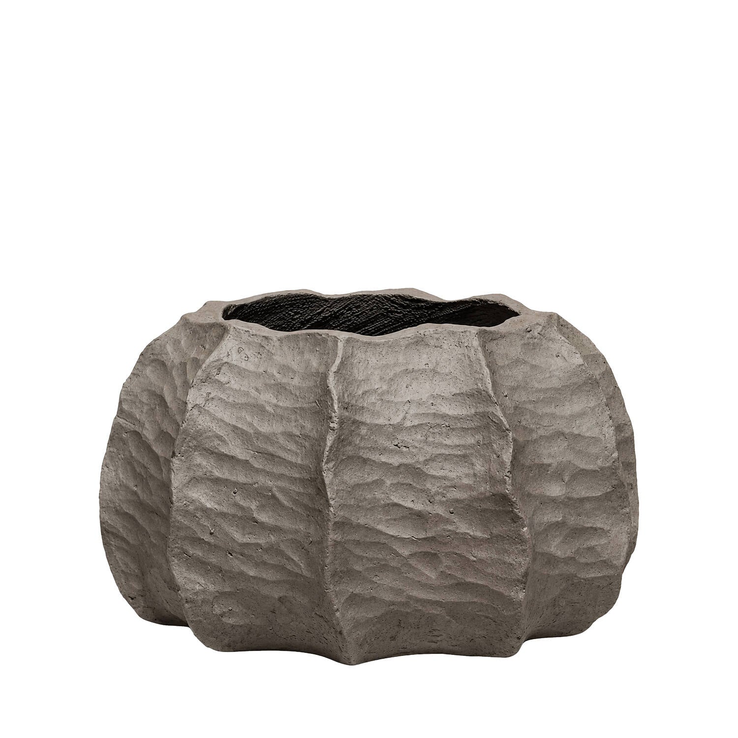 Pottery Pots - Bloempot Gobi Low S, Gebrande Omber