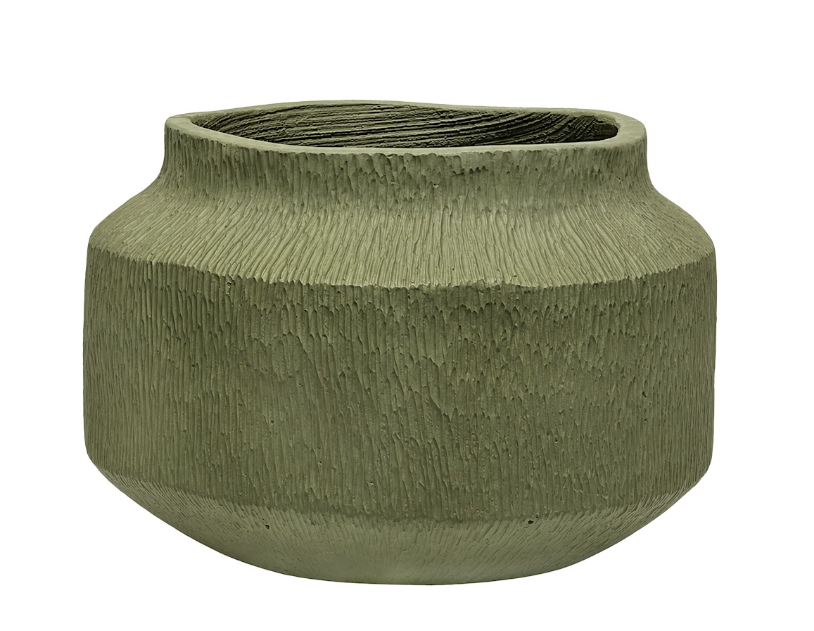 Pottery Pots - Bloempot Flow Low S, Moss Green Ø38 cm