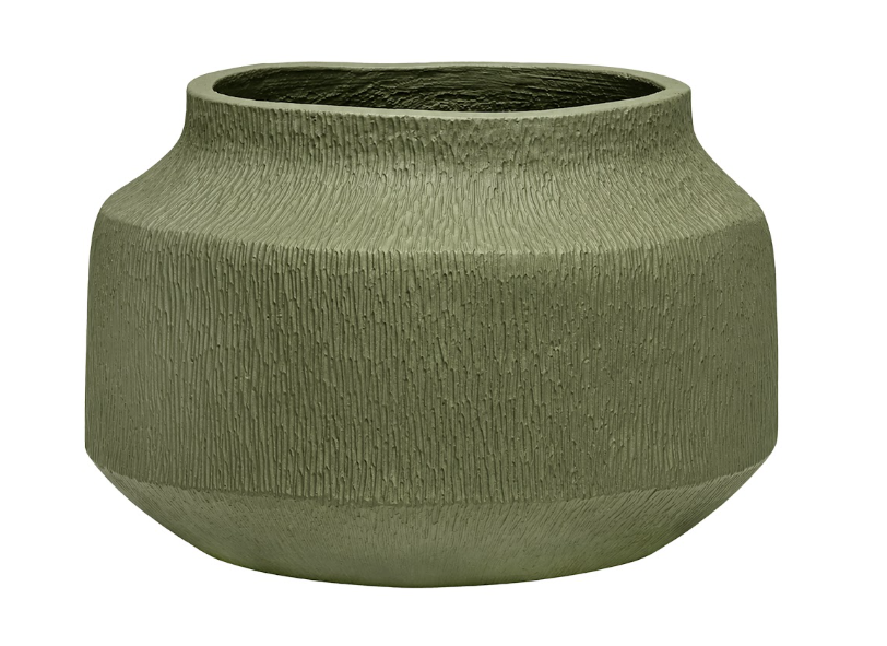 Pottery Pots - Bloempot Flow Low S, Moss Green Ø43 cm