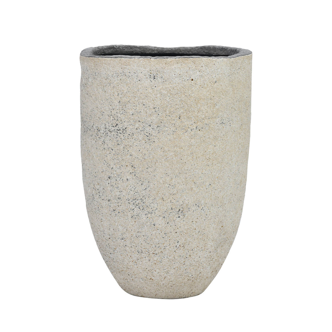 Pottery Pots - Bloempot Mt. Hayes L, Albite Crème