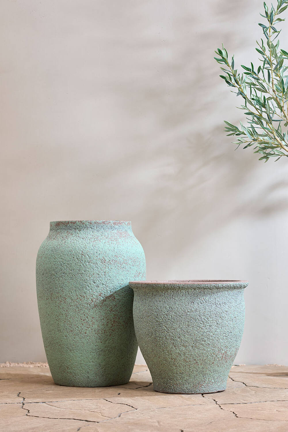 Pottery Pots - Bloempot Hera L, Rustiek Groen