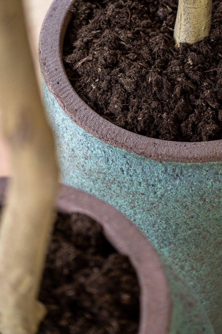 Pottery Pots - Bloempot Hera L, Rustiek Groen