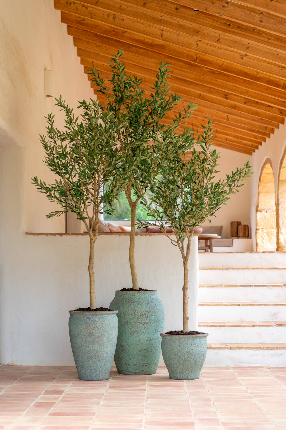 Pottery Pots - Bloempot Hera L, Rustiek Groen