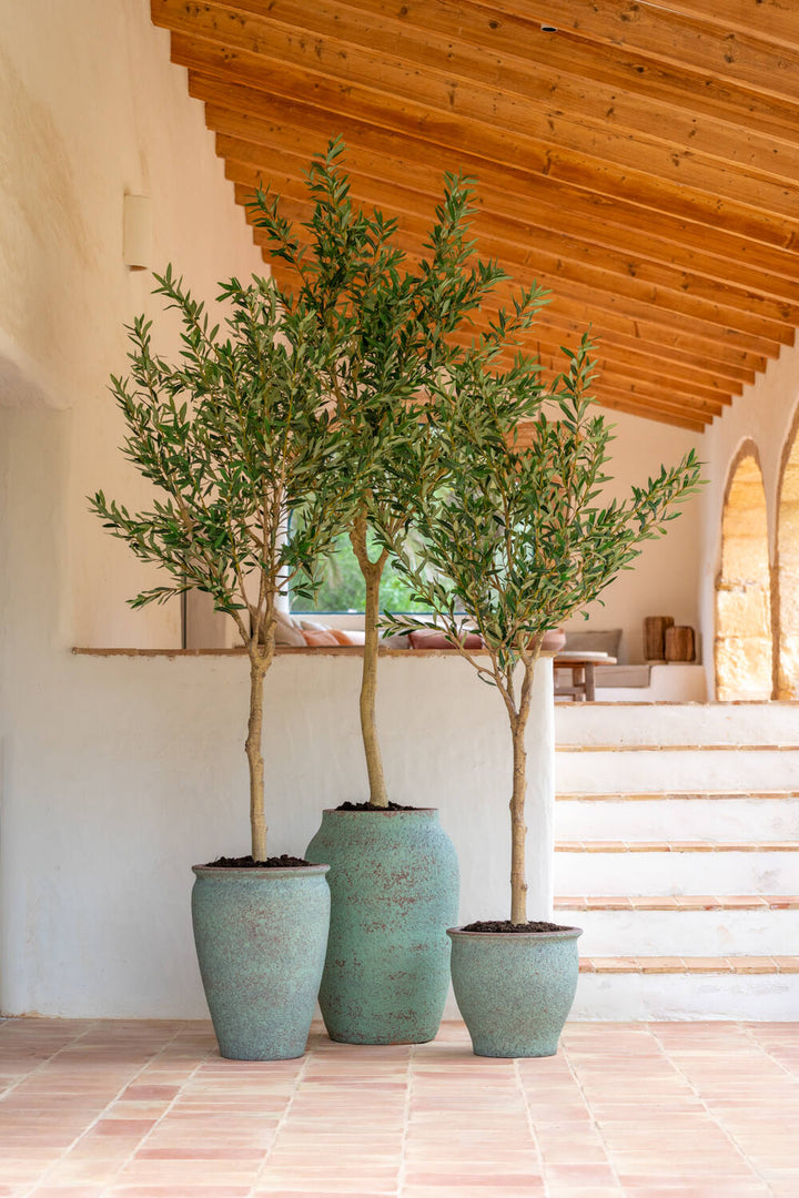 Pottery Pots - Bloempot Hera L, Rustiek Groen