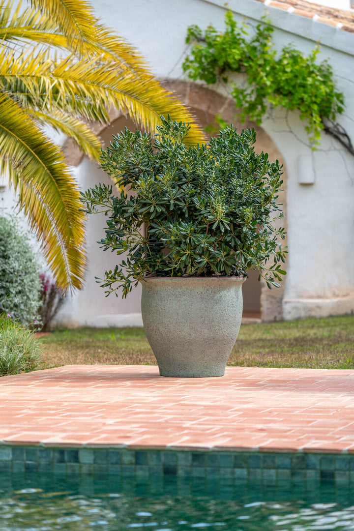 Pottery Pots - Bloempot Poseidon L, Rustiek Groen