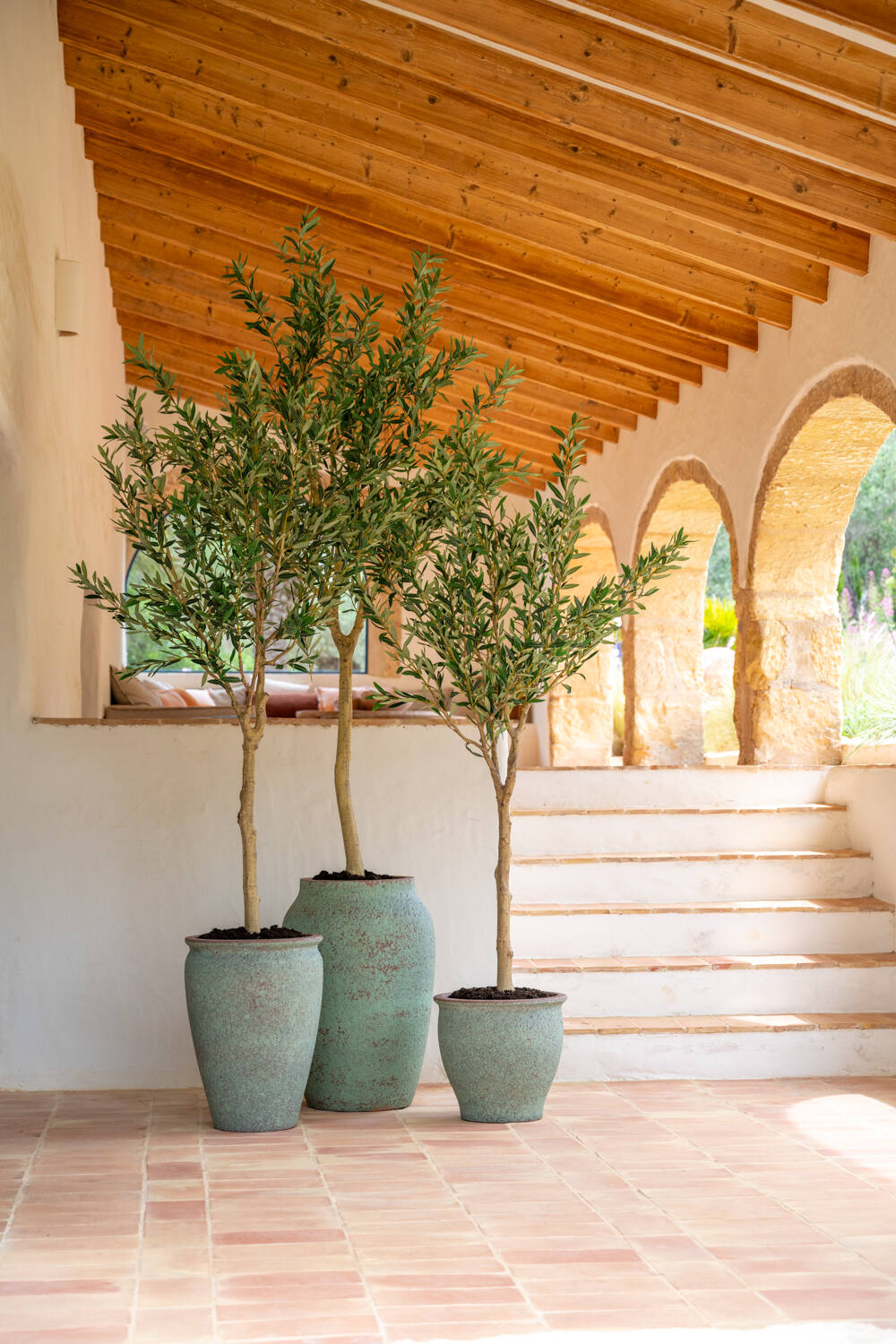 Pottery Pots - Bloempot Poseidon L, Rustiek Groen