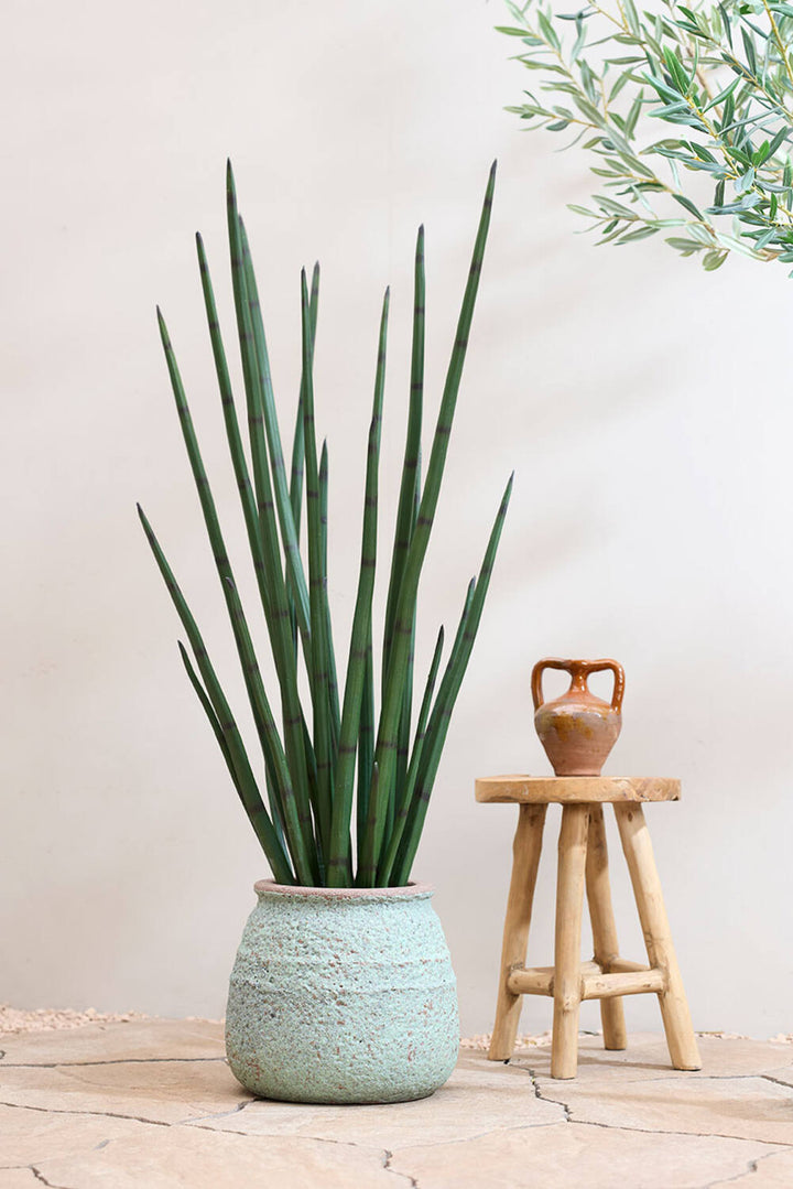 Pottery Pots - Bloempot Hestia S, Rustiek Groen