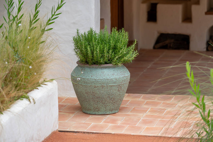 Pottery Pots - Bloempot Eros L, Rustiek Groen