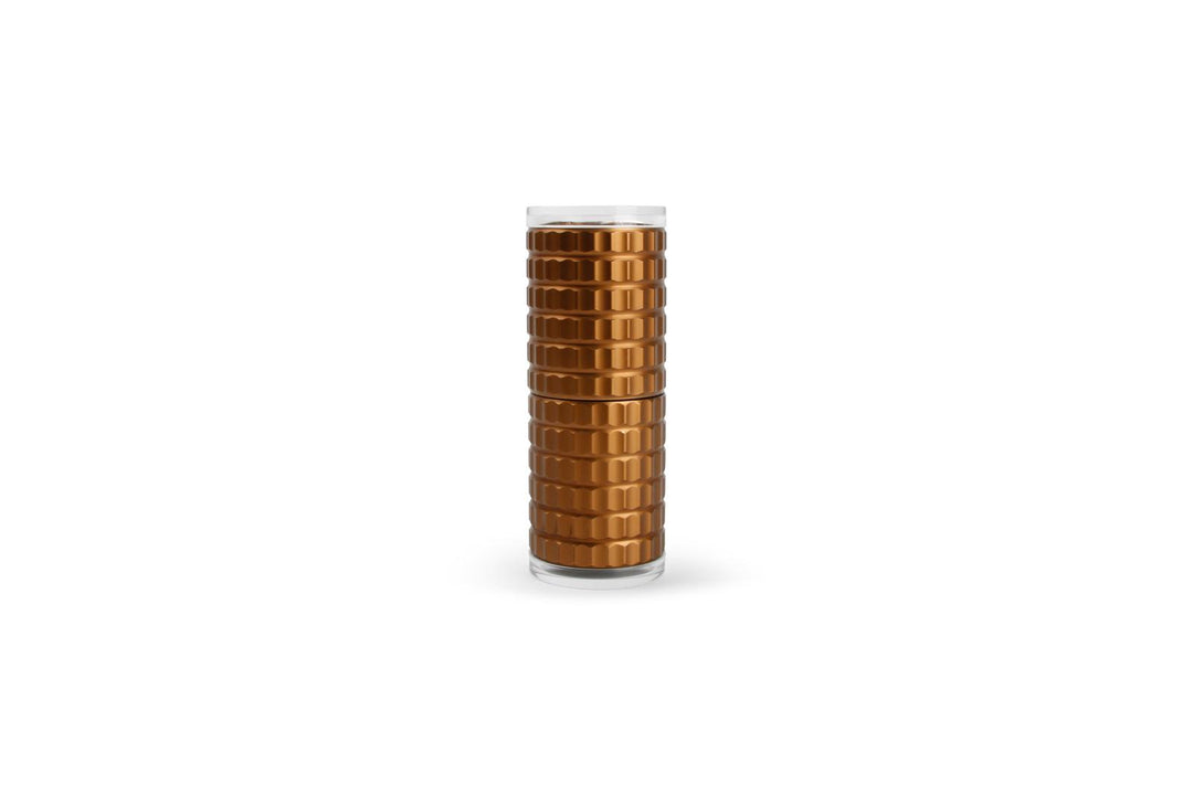 Peper/zoutmolen H12,5cm geribbeld rosé goud Savor