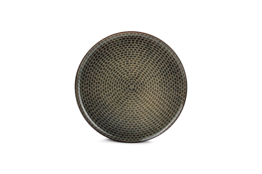 Plat bord 20cm groen/blauw Stitch - Set van 4