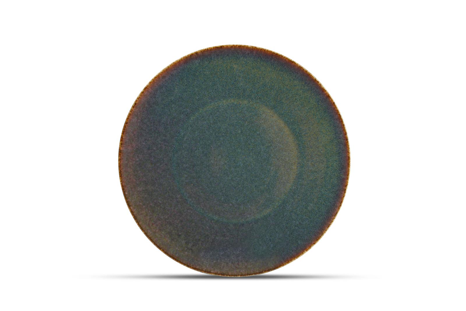 Plat bord 27cm groen Cirro - Set van 6