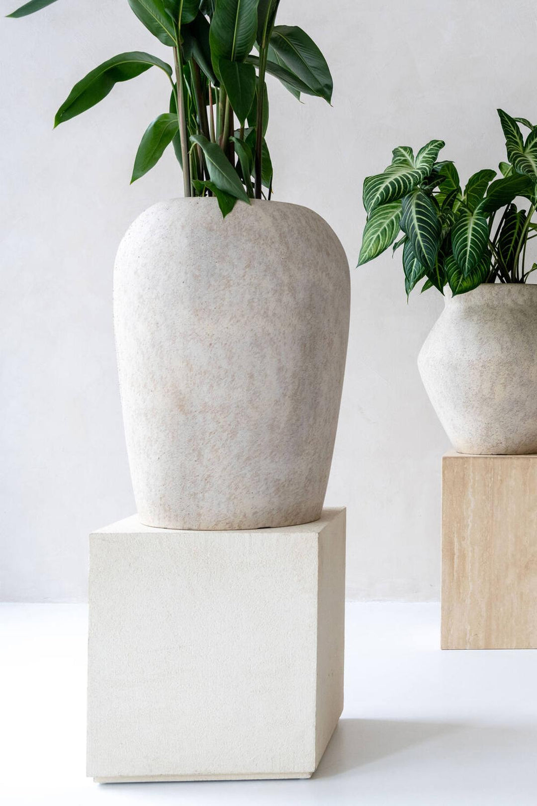 Pottery Pots - Bloempot Lena M, Travertijn Beige
