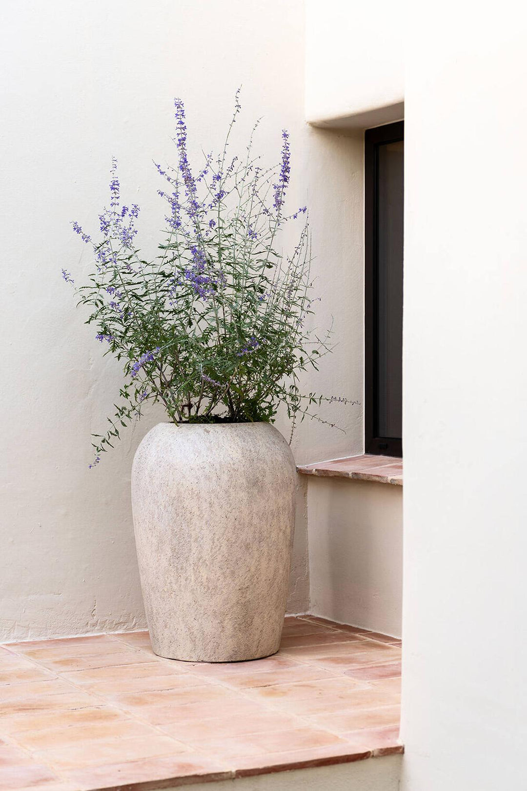 Pottery Pots - Bloempot Lena M, Travertijn Beige