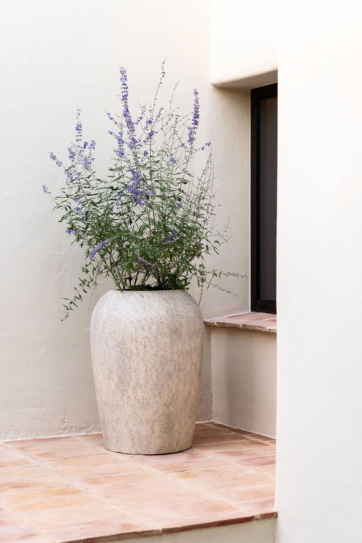 Pottery Pots - Bloempot Lena M, Travertijn Beige