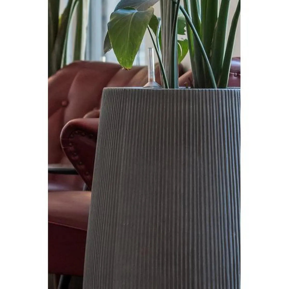Pottery Pots - Bloempot Patt High M, Lichtgrijs (vert Ridg)