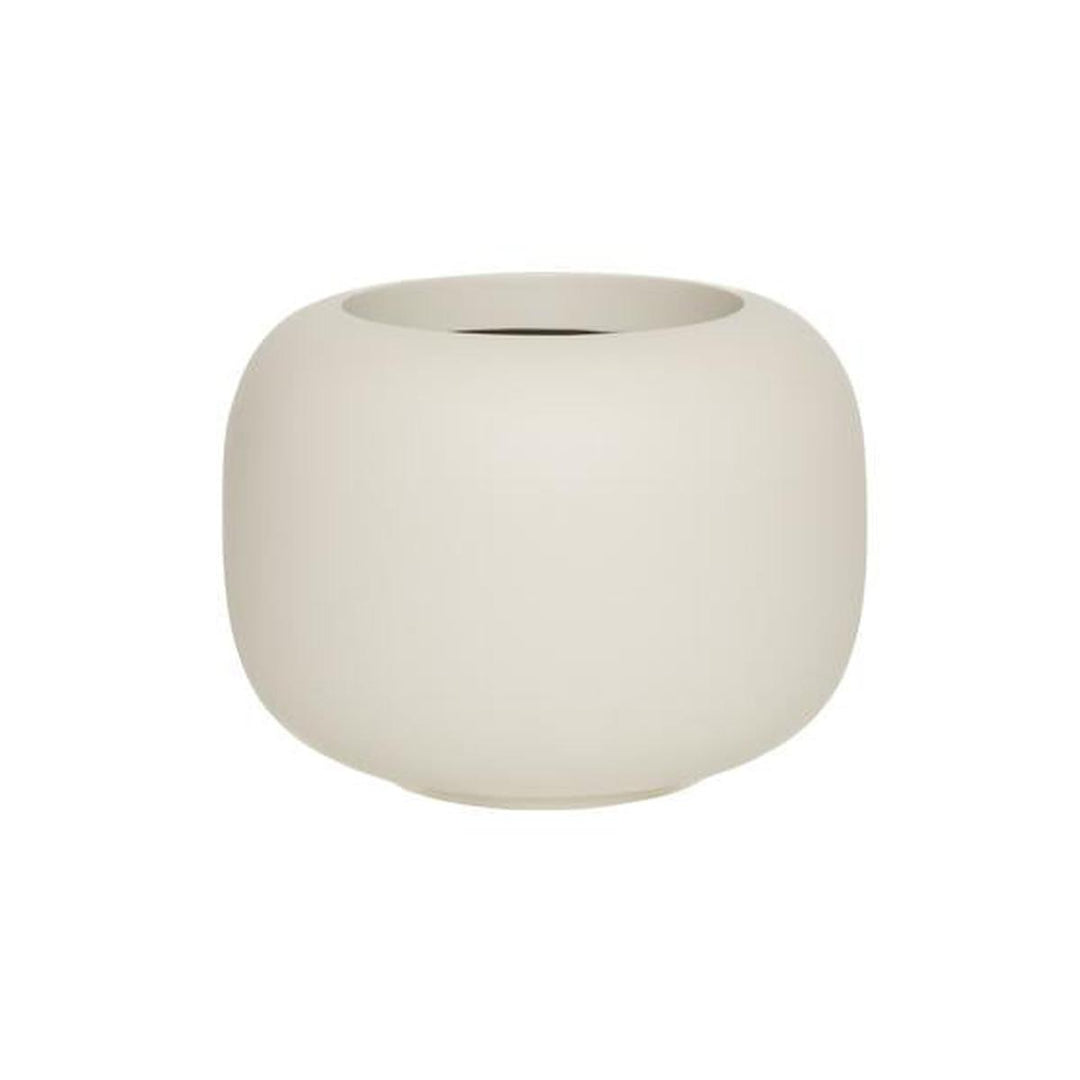 Pottery Pots - Bloempot Sphere Low M, Zijde Wit