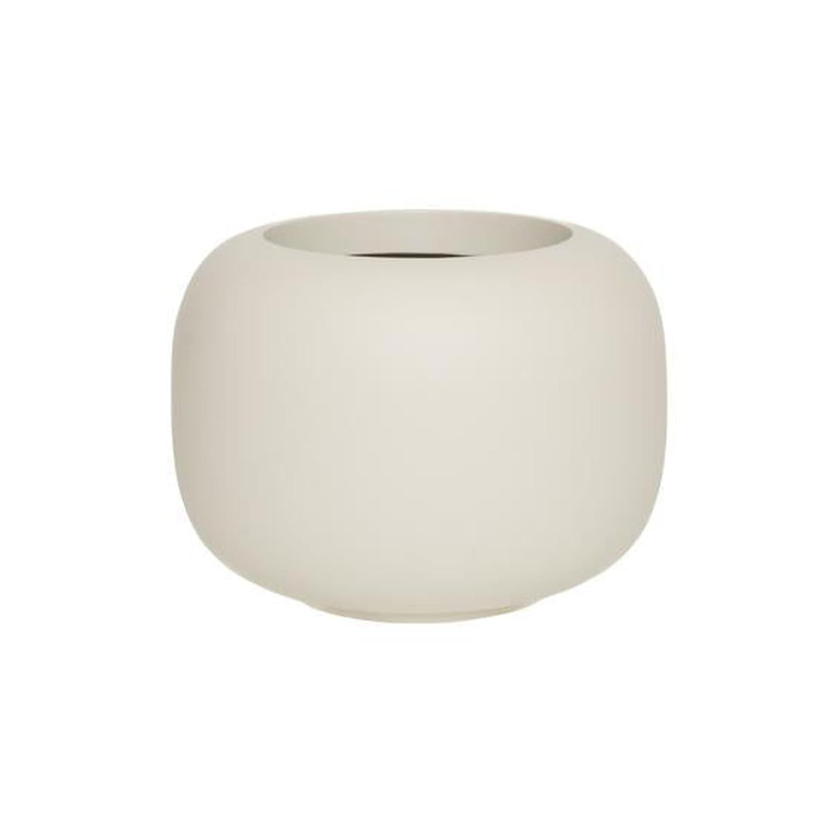 Pottery Pots - Bloempot Sphere Low M, Zijde Wit