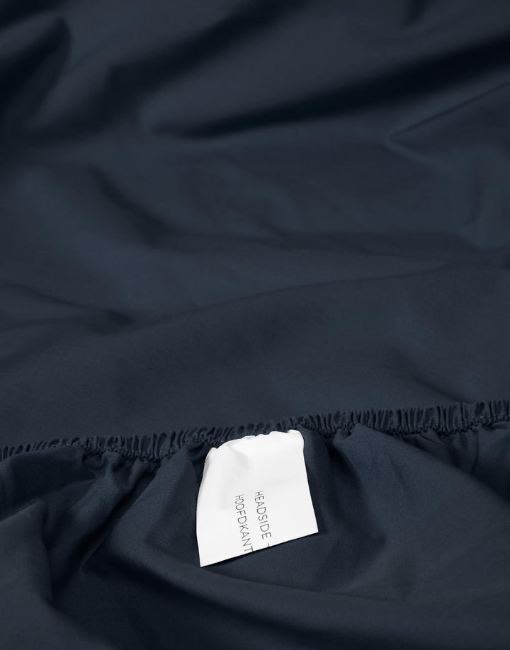 Essenza | Premium Percale Hoeslaken - 160x200, Nightblue