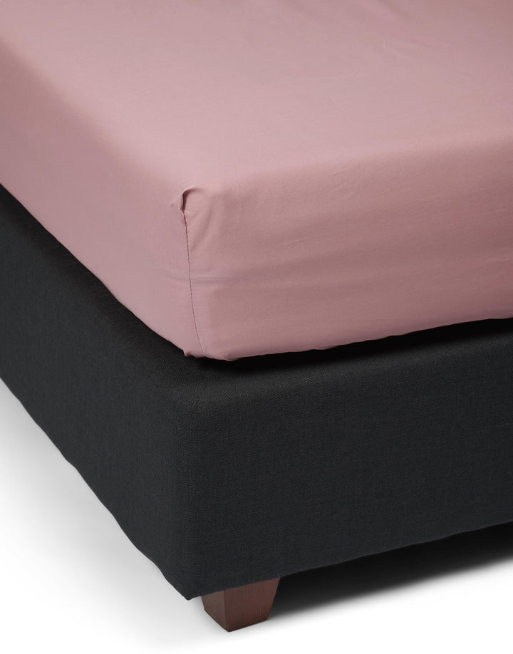 Essenza | Premium Percale Hoeslaken - 160x200, Woodrose