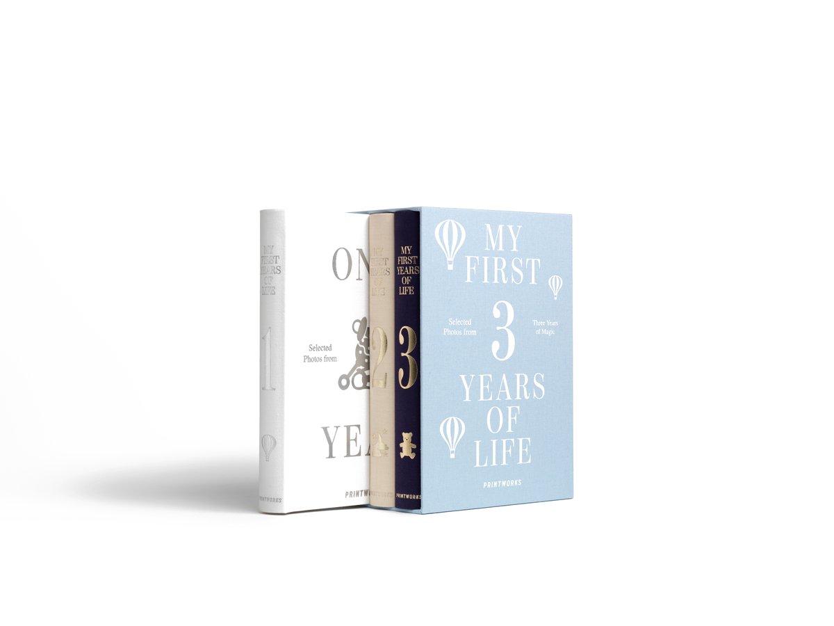 Printworks Baby Album set van 3 - My First 3 Years