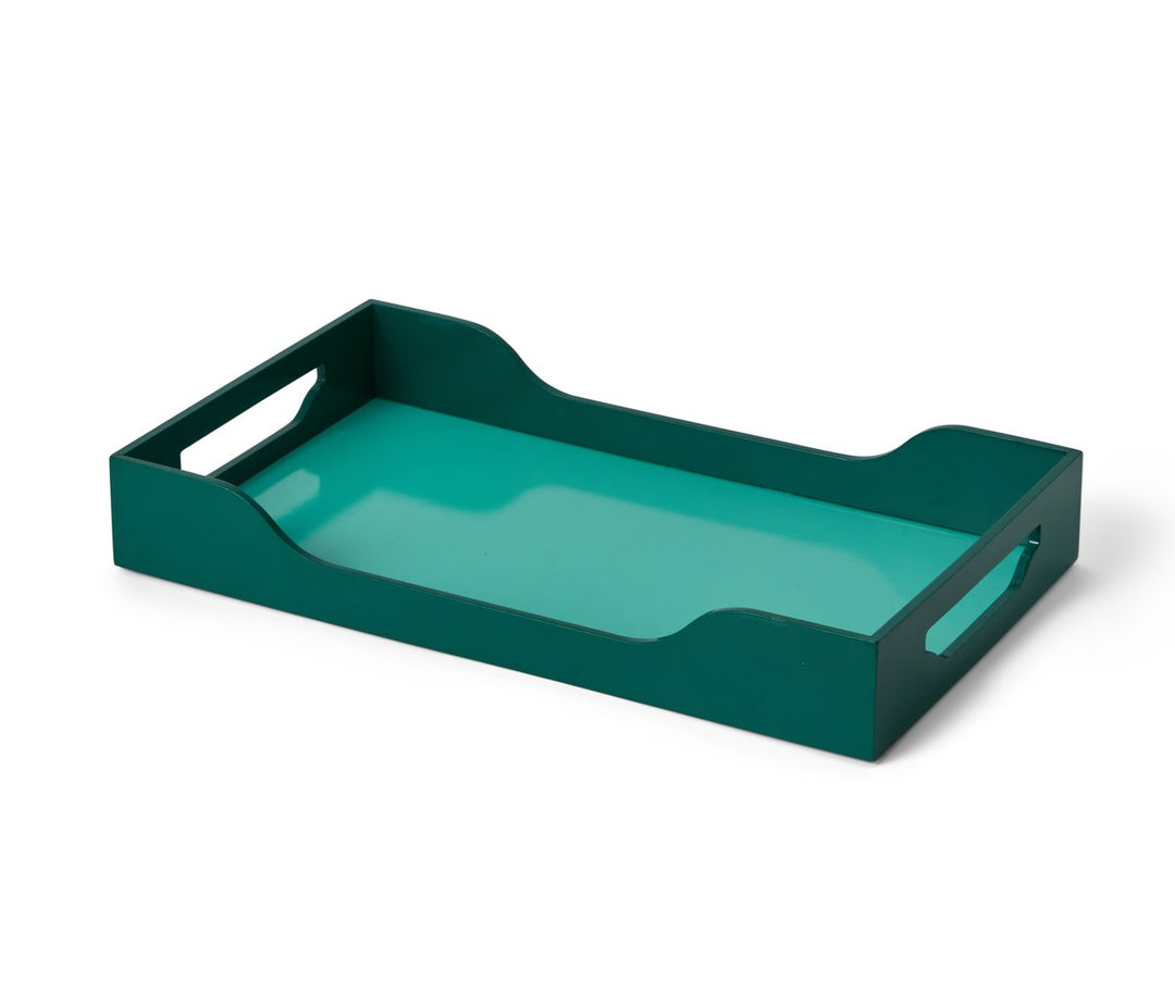 Printworks Dienblad L gelakt - Turquoise/Groen