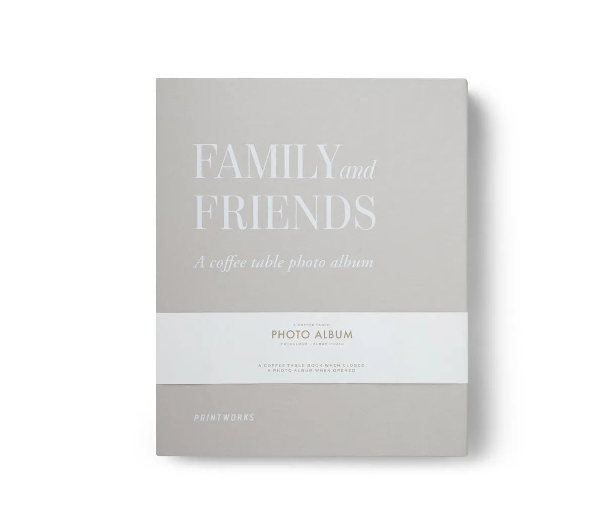 Printworks Fotoalbum - Family and Friends - Grijs