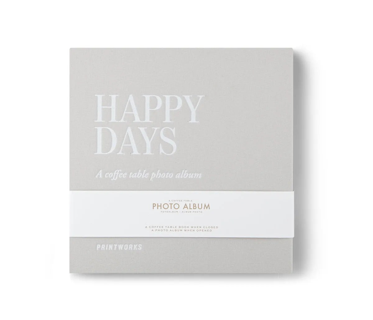 Printworks Fotoalbum S - Happy Days - Grijs