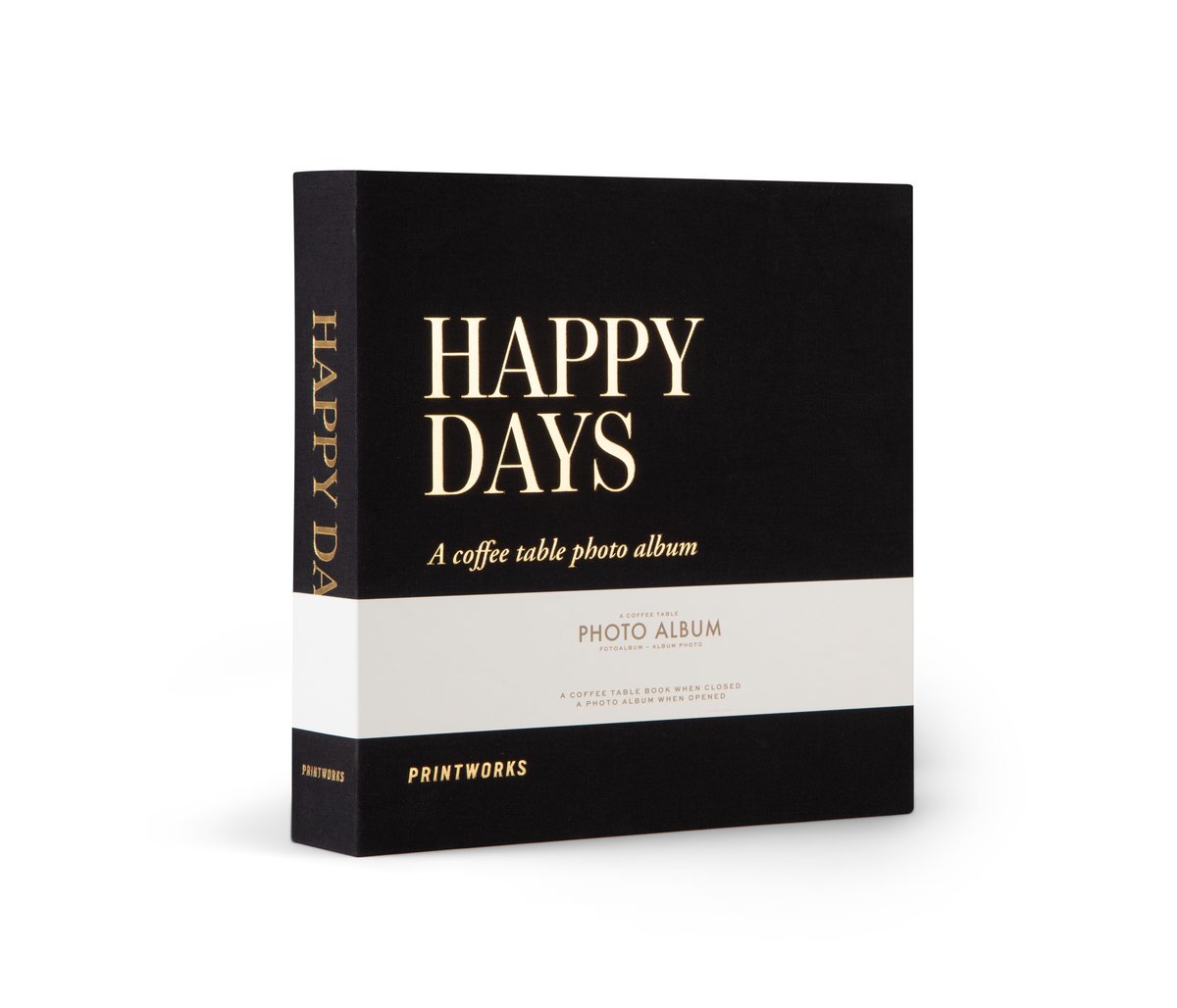 Printworks Fotoalbum S - Happy Days - Zwart