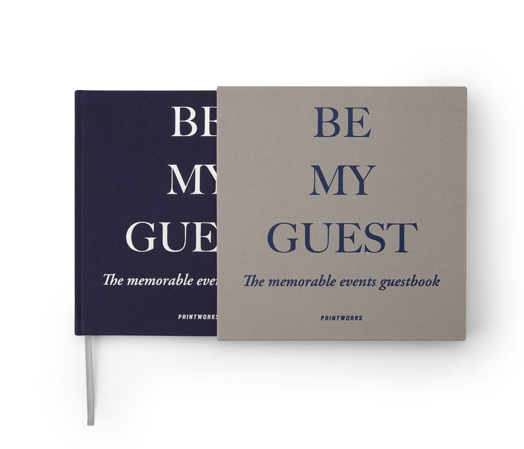 Printworks Gastenboek - Grijs/Blauw