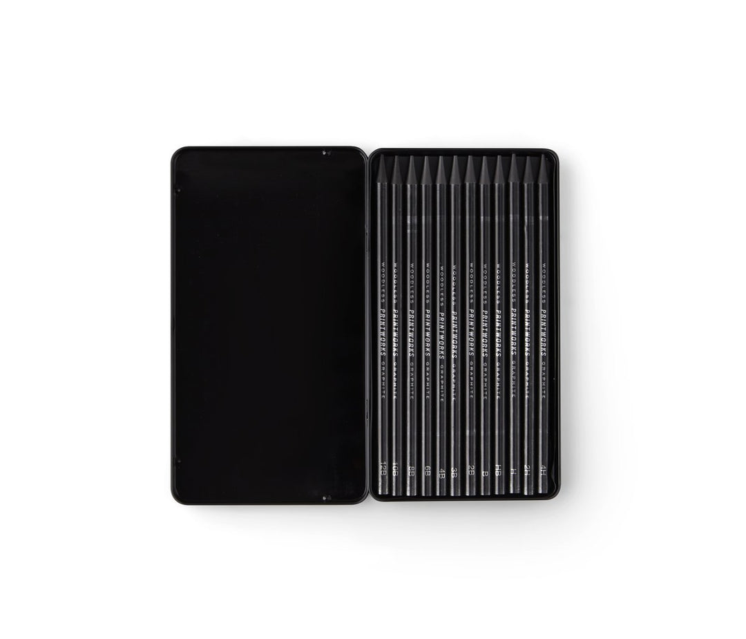 Printworks Kleurpotloden set van 12 - Graphite
