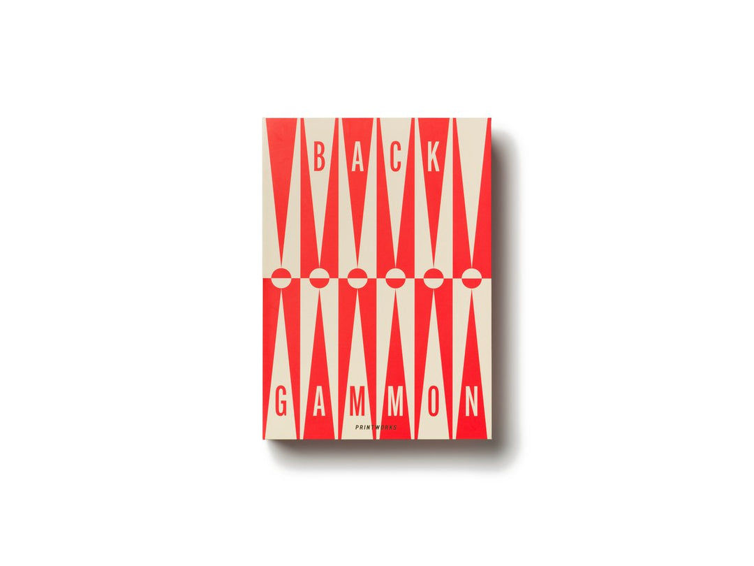 Printworks Spel Classic - Art of Backgammon - Rood/Crème