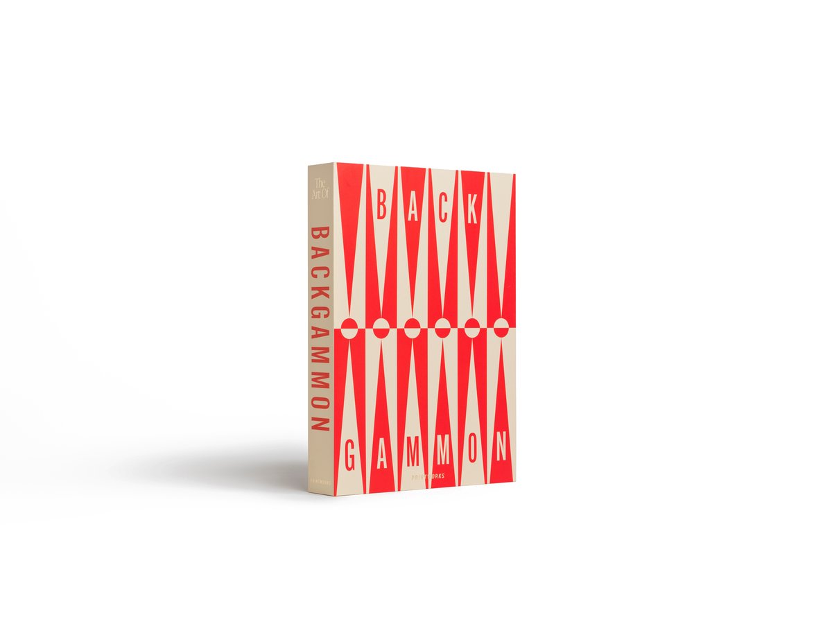 Printworks Spel Classic - Art of Backgammon - Rood/Crème